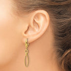 Leslie's 14K Polished/Textured Dangle Earrings - Image 3