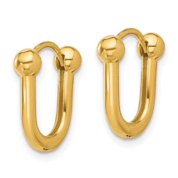 Leslie's 14K Polished Hinged Hoop Earrings - Image 2
