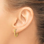 Leslie's 14K Polished Hinged Hoop Earrings - Image 3