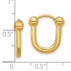 Leslie's 14K Polished Hinged Hoop Earrings - Image 4