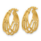 Leslie's 14K Polished Hoop Earrings - Image 2