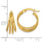 Leslie's 14K Polished Hoop Earrings - Image 4