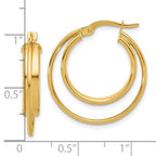 Leslie's 14K Polished Hoop Earrings - Image 4