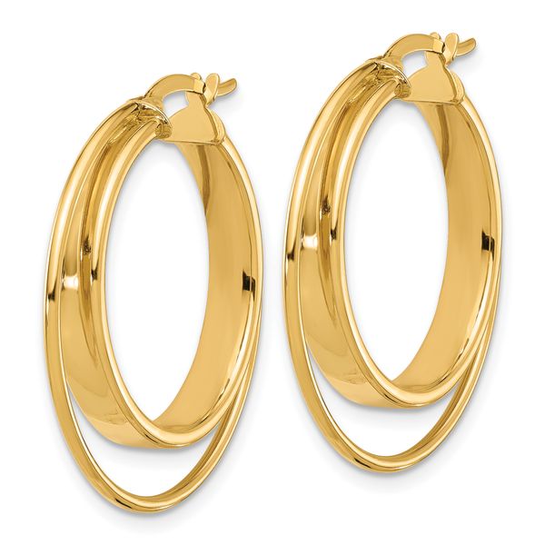 Leslie's 14K Polished Hoop Earrings - Image 2