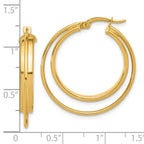 Leslie's 14K Polished Hoop Earrings - Image 4