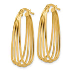 Leslie's 14K Polished Oval Hoop Earrings - Image 2