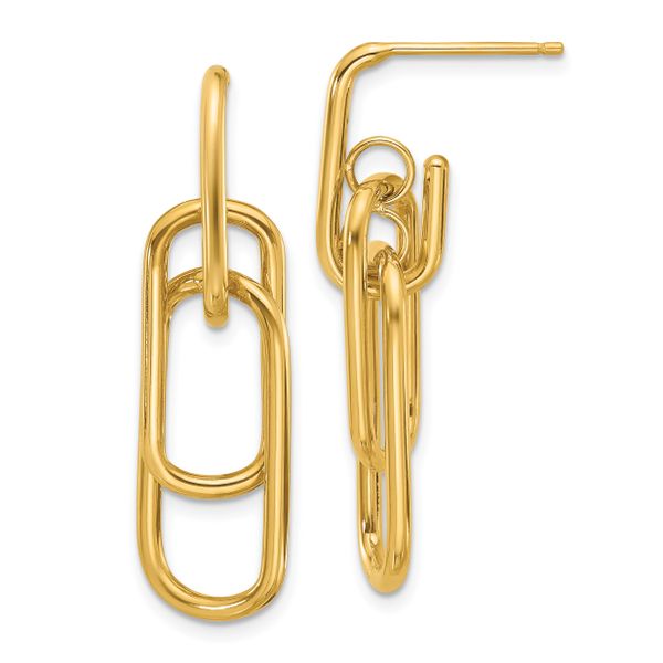 Leslie's 14K Polished Post Dangle Earrings