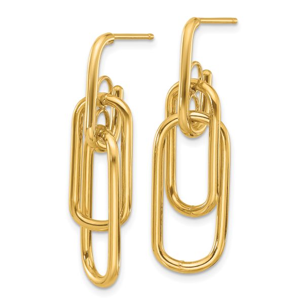 Leslie's 14K Polished Post Dangle Earrings - Image 2