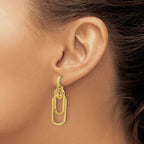 Leslie's 14K Polished Post Dangle Earrings - Image 3