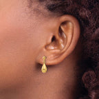 Leslie's 14K Polished Teardrop Dangle Earrings - Image 3