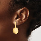 Leslie's 14K Polished Drop Post Earrings - Image 3