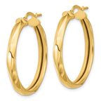 Leslie's 14K Polished Round Hoop Earrings - Image 2