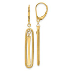 Leslie's 14K Polished Dangle Leverback Earrings