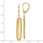 Leslie's 14K Polished Dangle Leverback Earrings - Image 4