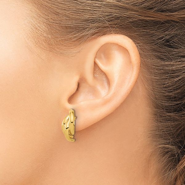 Leslie's 14k Polished Twisted Post Earrings - Image 3