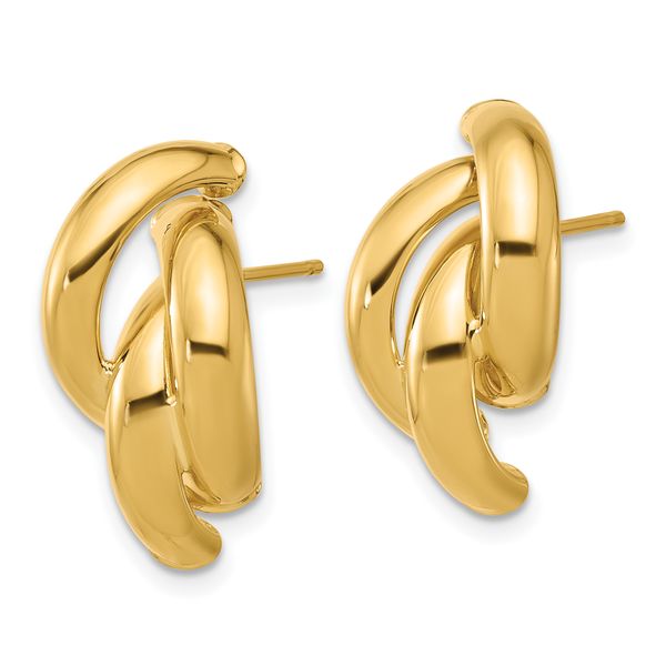 Leslie's 14k Polished Twisted Post Earrings - Image 2
