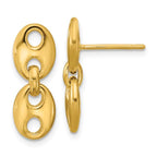 Leslie's 14K Polished Hollow Dangle post Earrings