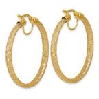 Leslie's 14K Polished Mesh Round Hoop Earrings - Image 4