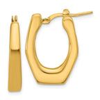 Leslie's 14K Polished Hollow Fancy Hoop Earrings