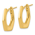 Leslie's 14K Polished Hollow Fancy Hoop Earrings - Image 2