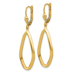 Leslie's 14K Polished Dangle Leverback Earrings - Image 2