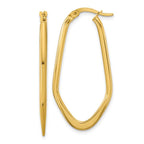 Leslie's 14K Polished Oval Hoop Earrings