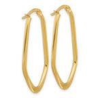 Leslie's 14K Polished Oval Hoop Earrings - Image 4