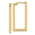 Leslie's 14K Polished Rectangle Hoop Earrings