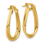 Leslie's 14K Polished Twisted Hoop Earrings - Image 4