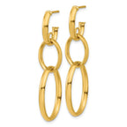 Leslie's 14K Polished Oval Link Post Earrings - Image 2