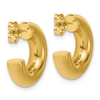 Leslie's 14K Polished J-Hoop Post Earrings - Image 4