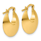 Leslie's 14K Polished Round Hoop Earrings - Image 4