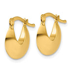 Leslie's 14K Polished Round Hoop Earrings - Image 2