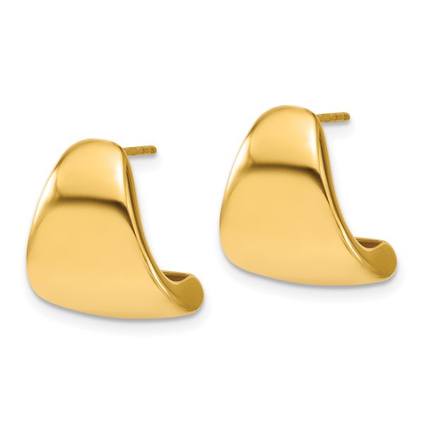 Leslie's 14K Polished Curve Post Earrings - Image 2