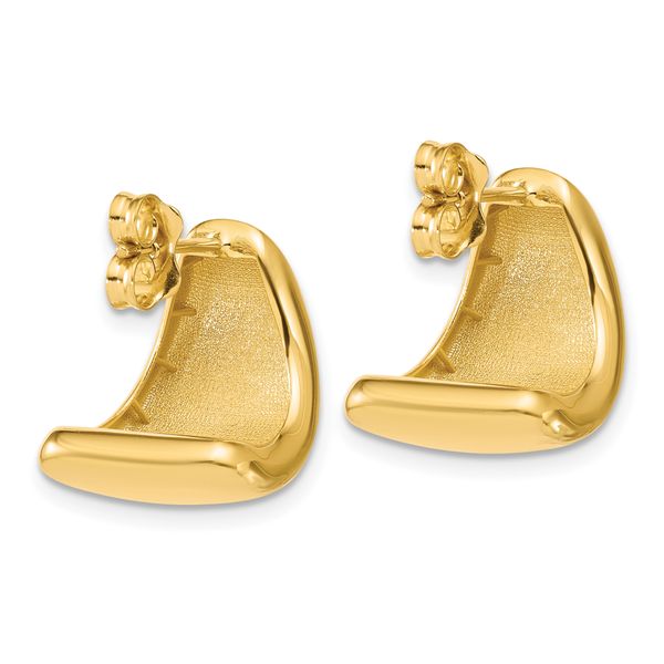 Leslie's 14K Polished Curve Post Earrings - Image 4
