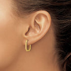 Leslie's 14K Polished Hinged Hoop Earrings - Image 3