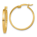 Leslie's 14K Polished Greek Key Round Hoop Earrings