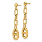 Leslie's 14K Polished Anchor Link Post Dangle Earrings - Image 2