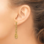 Leslie's 14K Polished Anchor Link Post Dangle Earrings - Image 3
