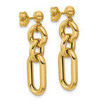 Leslie's 14K Polished Fancy Mixed Links Post Dangle Earrings - Image 4