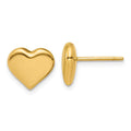 Leslie's 14K Polished Heart Post Earrings