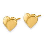 Leslie's 14K Polished Heart Post Earrings - Image 2