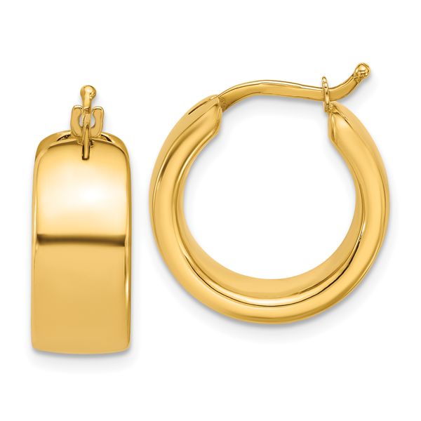 Leslie's 14K Polished 7.7mm Round Hoop Earrings