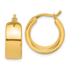 Leslie's 14K Polished 7.7mm Round Hoop Earrings