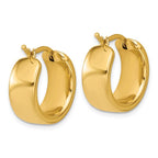 Leslie's 14K Polished 7.7mm Round Hoop Earrings - Image 4