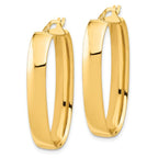 Leslie's 14K Polished Oval Hoop Earrings - Image 2