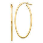 Leslie's 14K Polished Oval Hoop Earrings
