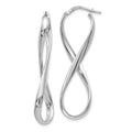 Leslie's 14K White Gold Polished Infinity Hoop Earrings