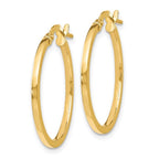 Leslie's 14K Polished Hoop Earrings - Image 2