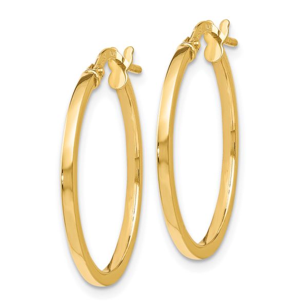 Leslie's 14K Polished Hoop Earrings - Image 2
